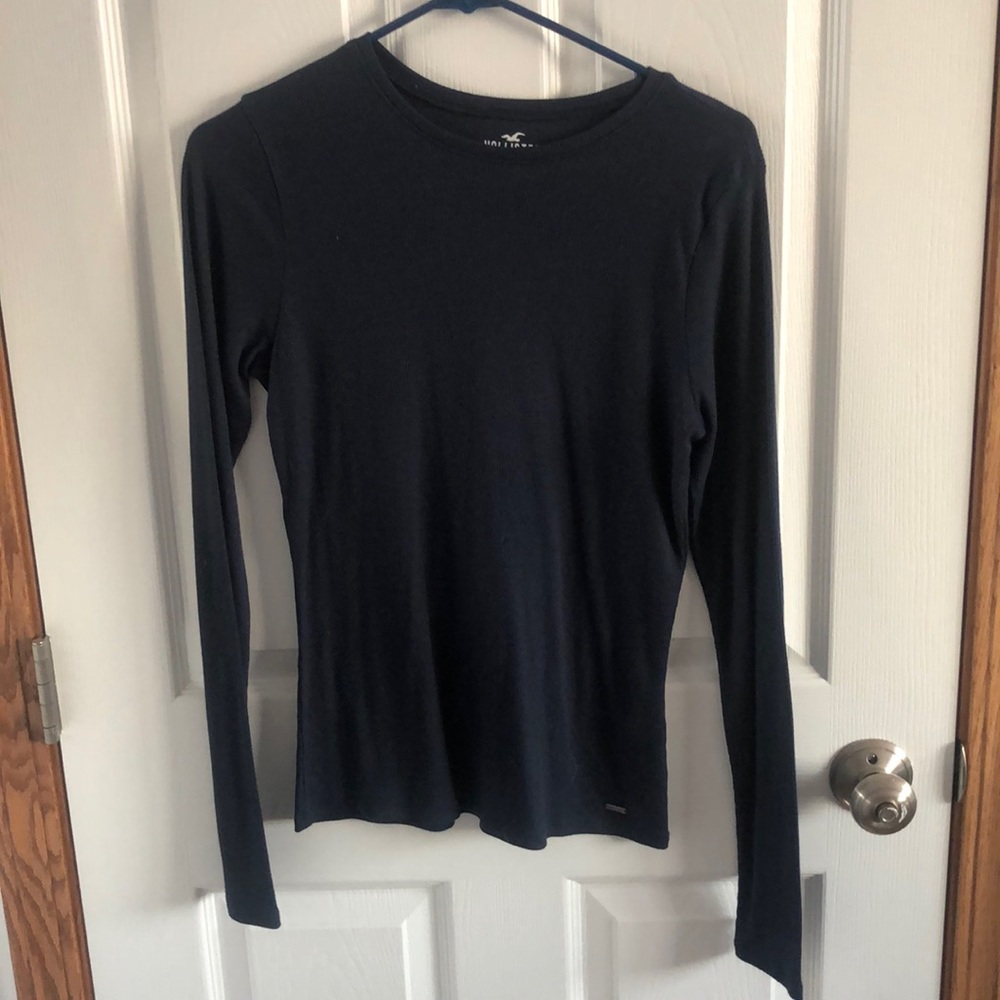 Navy blue hollister shirt